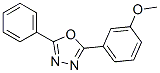 2-(3-メトキシフェニル)-5-フェニル-1,3,4-オキサジアゾール 化学構造式