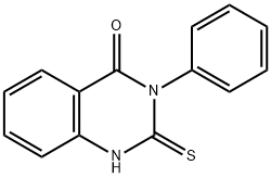 2,3-ジヒドロ-3-フェニル-2-チオキソキナゾリン-4(1H)-オン 化学構造式