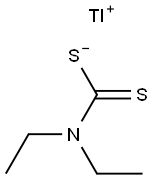 Diethyldithiocarbamic acid thallium(I) salt 结构式