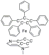 (R)-(+)-4-二甲基氨基吡啶(五苯基环戊二烯基)铁 结构式