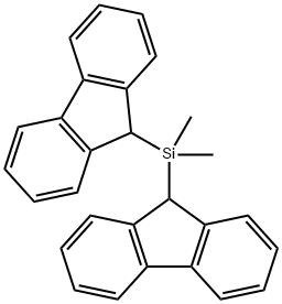 DI-9H-芴-9-基二甲基硅烷 结构式