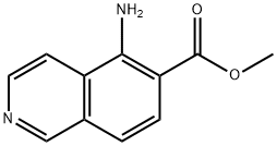 6-Isoquinolinecarboxylicacid,5-amino-,methylester(9CI) Struktur
