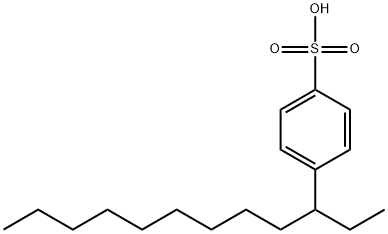 4-(ドデカン-3-イル)ベンゼンスルホン酸 化学構造式