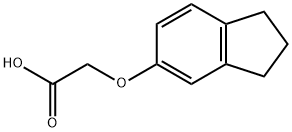(2,3-二氢-1H-茚满-5-基氧基)乙酸, 1878-58-6, 结构式