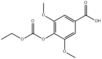 4-乙氧基羰氧基-3,5-二甲氧基苯甲酸 结构式