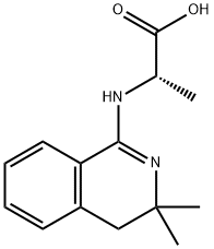 L-Alanine, N-(3,4-dihydro-3,3-dimethyl-1-isoquinolinyl)-, 187884-90-8, 结构式
