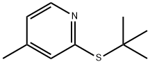 2-(tert-Butylthio)-4-methylpyridine Structure