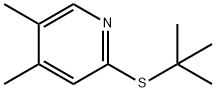 3,4-ジメチル-6-(tert-ブチルチオ)ピリジン 化学構造式