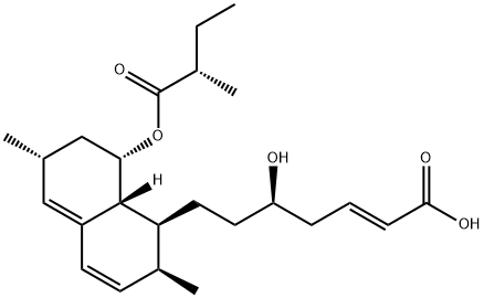 洛伐他汀酐酸钠盐 结构式