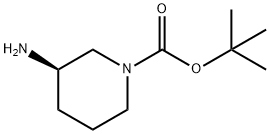 (R)-1-叔丁氧羰基-3-氨基哌啶, 188111-79-7, 结构式