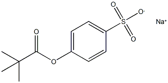 SODIUM 4-(T-BUTYLCARBONYLOXY)-BENZENSULFONATE Structure