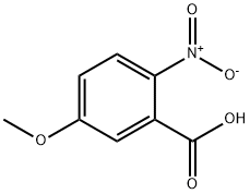 5-甲氧基-2-硝基苯甲酸 结构式