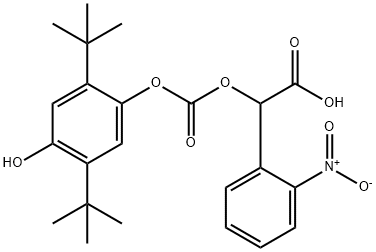 ALPHA-[[[2,5-BIS(1,1-DIMETHYLETHYL)-4-HYDROXYPHENOXY]CARBONYL]OXY]-2-NITRO-BENZENEACETIC ACID 结构式