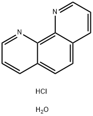 氯化-1,10-菲咯啉水合物, 18851-33-7, 结构式