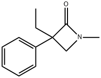 3-Ethyl-1-methyl-3-phenylazetidin-2-one Structure