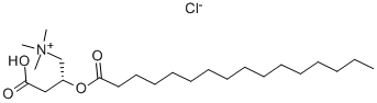 Palmitoyl-L-Carnitine Chloride Structure