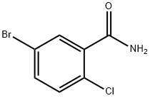 5-ブロモ-2-クロロベンズアミド 化学構造式