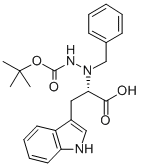 (S)-(+)-NALPHA-苯甲基-NBETA-BOC-L-肼基色氨酸 结构式