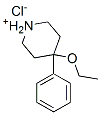4-乙氧基-4-苯基哌啶鎓氯化物 结构式