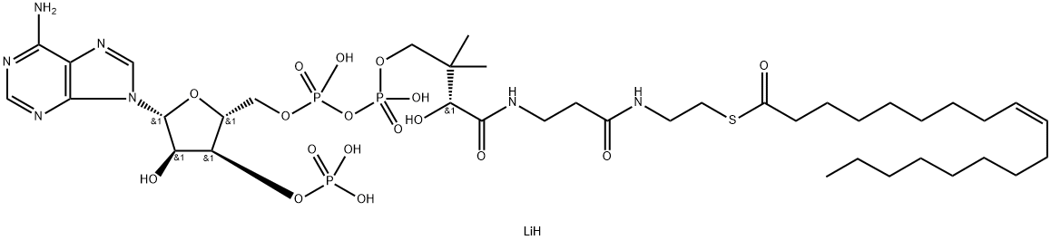 CIS-9-OCTADECENOYL COENZYME A LITHIUM SALT Structure