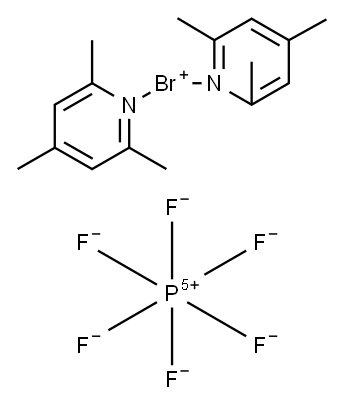 BIS(2,4,6-TRIMETHYLPYRIDINE)BROMONIUM HEXAFLUOROPHOSPHATE Structure