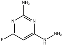 2-氨基-6-氟-4-肼基嘧啶 结构式