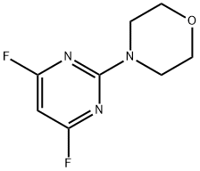 2-MORPHOLINO-4,6-DIFLUORO-PYRIMIDINE Structure