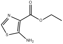 5-アミノ-1,3-チアゾール-4-カルボン酸エチル 化学構造式
