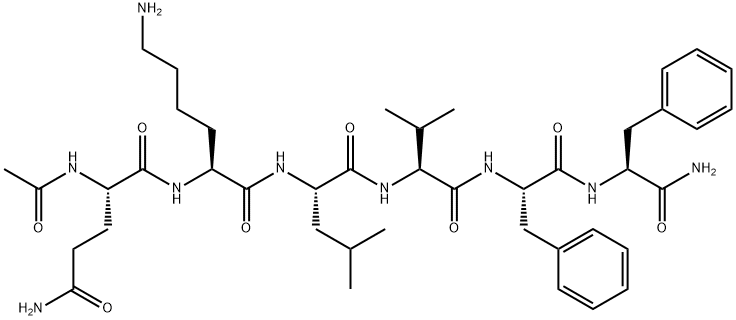 AC-GLN-LYS-LEU-VAL-PHE-PHE- NH2, 189064-06-0, 结构式
