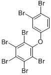 (3,4-ジブロモフェニル)(2,3,4,5,6-ペンタブロモフェニル)エーテル 化学構造式