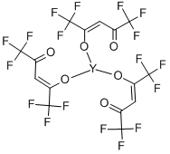 イットリウム(III)ヘキサフルオロアセチルアセトナート, hydrate  (99.9%-Y) (REO) 化学構造式