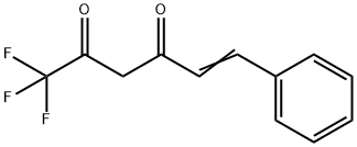 1,1,1-三氟-6-苯基-5-(E)-己烯-2,4-二酮 结构式