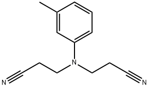 3,3'-((3-Methylphenyl)imino)bispropanenitrile Struktur