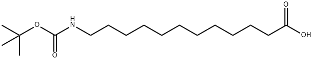 12-(BOC-氨基)十二烷酸, 18934-81-1, 结构式