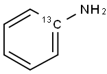 苯胺-1-13C 结构式