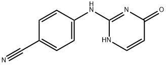 4-[(4-羟基-2-嘧啶基)氨基]苯腈, 189956-45-4, 结构式