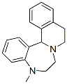 5,6,7,9,10,14b-Hexahydro-5-methylisoquino[2,1-d][1,4]benzodiazepine 结构式