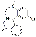 2-Chloro-5,6,7,9,10,14b-hexahydro-5,10-dimethylisoquino[2,1-d][1,4]benzodiazepine 结构式