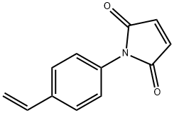 N-(4-ビニルフェニル)マレインイミド 化学構造式