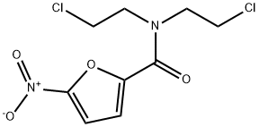 N,N-Bis(2-chloroethyl)-5-nitro-2-furancarboxamide 结构式