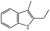 2-エチル-3-メチル-1H-インドール 化学構造式