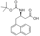 BOC-(R)-3-氨基-4-(1-萘基)-丁酸 结构式
