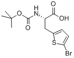 (S)-N-BOC-2-(5-溴噻吩)苯胺 结构式