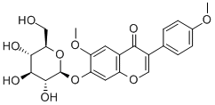 阿夫罗摩辛-7-O-β-D-吡喃葡萄糖苷, 19046-26-5, 结构式