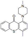 4-Methyl-1-(4-methyl-1-piperazinyl)-9H-thioxanthen-9-one 结构式