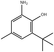 2-氨基-6-叔丁基-4-甲基苯酚 结构式