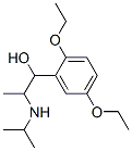 1-(2,5-diethoxyphenyl)-2-(propan-2-ylamino)propan-1-ol 结构式