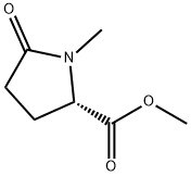 L-プロリン, 1-メチル-5-オキソ-, メチルエステル 化学構造式