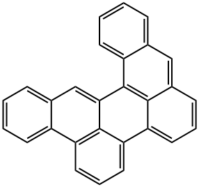 ジベンゾ[a,n]ペリレン 化学構造式