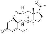 11,19-oxidoprogesterone Struktur